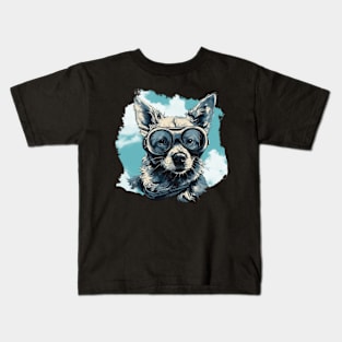 Aviator dog Kids T-Shirt